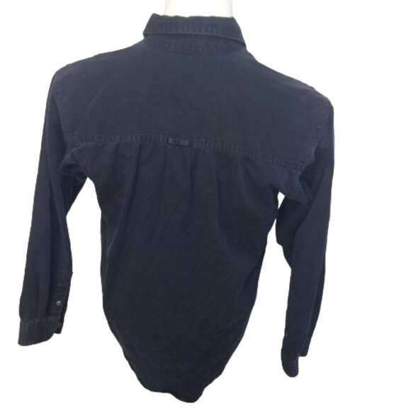 On The Brink Western Rodeo Youth Large 16-18 Dark Blue Shirt - Picture 8 of 8